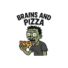 Zombie mit Pizza-Hunger