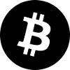 Bitcoin Symbol Kontrast Grafik