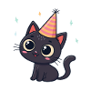 Kätzchenparty-Kawaii-Hut