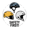 Safety First: Helmet Trio Badge Design