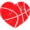 Basketball Heart Graffiti