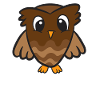 Owl Love Slogan Illustration