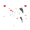 Valentine-Katzen-Pajama-Hemden