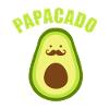 Avocado Papagado Mustache