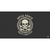 Skull in Laurel Circle Pattern