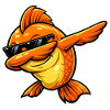 Dabbing Goldfish