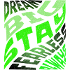DREAM BIG Neon Typography
