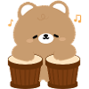 Bear Beats on Drums