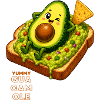 Kawaii avocado on toast