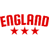 England 3 Star Design Red