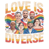 Love Is Diverse Pride Rainbow