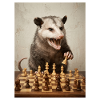 Opossum plays chess
