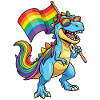 Pride Month LGBT - Proud Dinosaur