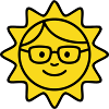 Laughing Sun Glasses Comic