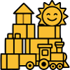 Building Blocks Railway Toys