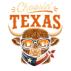 Choosin' Texas Bison with Sunglasses