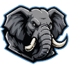 Elephant Head Mascot Logo