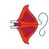 Retro Ocean Neon Manta