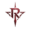 Crimson Rune Emblem with Blade Motif