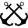 Crossed anchors