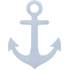 Minimalistischer nautischer Pastellanker
