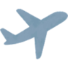 Blue Minimalist Airplane