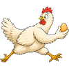 Chicken met l’œuf en sécurité