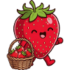 Funny strawberry