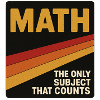 Retro Math Counts Poster