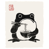 Japanese Grumpy Frog Ramen Noodle Feast