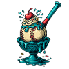 Baseball Sundae Treat