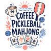 Coffee Pickleball Mahjong Game Mahj