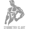 Symmetrie ist Kunst Silber-Ära Bodybuilding-Motivation