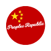 Red Circle China with Stars