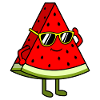 Watermelon Slice Sunglasses