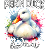 Papa canard laqué