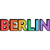 Berlin Rainbow Gradient Letters LGBTQ