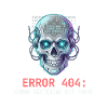 Error 404 Cyberpunk Aesthetic Art