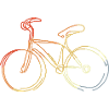 Cycling Drawing Retro Style