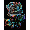 Rainbow Rose Metallic