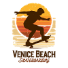Venice Beach Skateboard Sunset