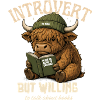 Introvert Cow Reading: Willing to Talk