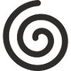 Spirale – Minimalistisches Symbol Design