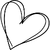 Minimalist heart line design