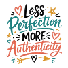 Authenticity over Perfection illustration