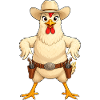 Chicken in Western Pose