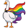 LGBTQ-Pride-Monat – Lustige stolze Gans