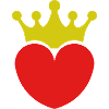 Heart with crown
