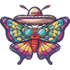 Butterfly Funny Sombrero