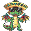 Dragon Funny Sombrero
